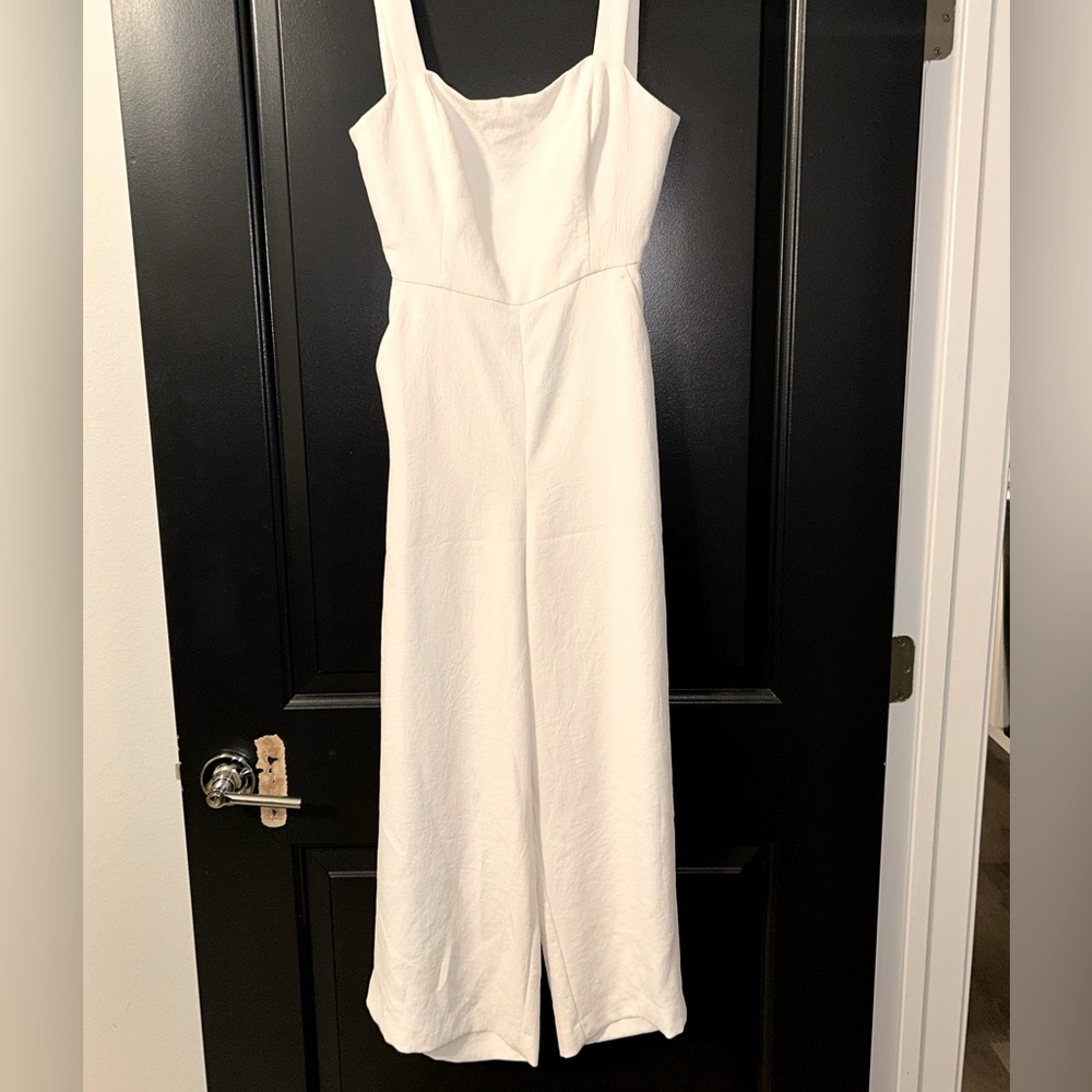 Wilfred Ivory Sleeveless Jumpsuit worn once